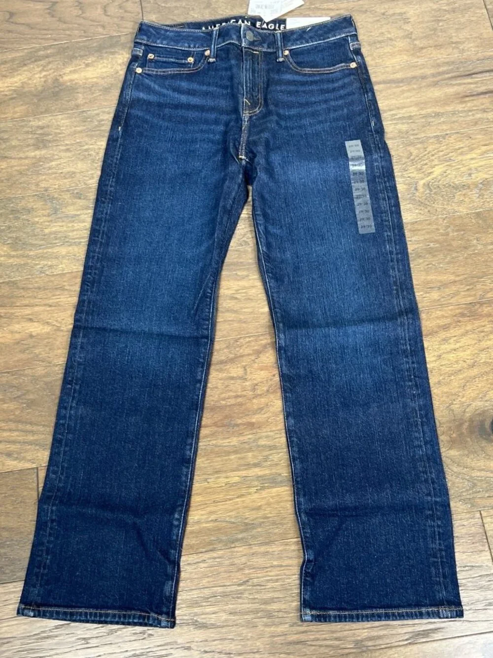 AMERICAN EAGLE Men's AirFlex+ Original Bootcut Jean Dark Indigo Wash 29Wx30L NWT